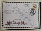 Oostenrijk 1990 - kaart 1e postverbinding Mechelen-Innsbruck, Ophalen of Verzenden, Gestempeld