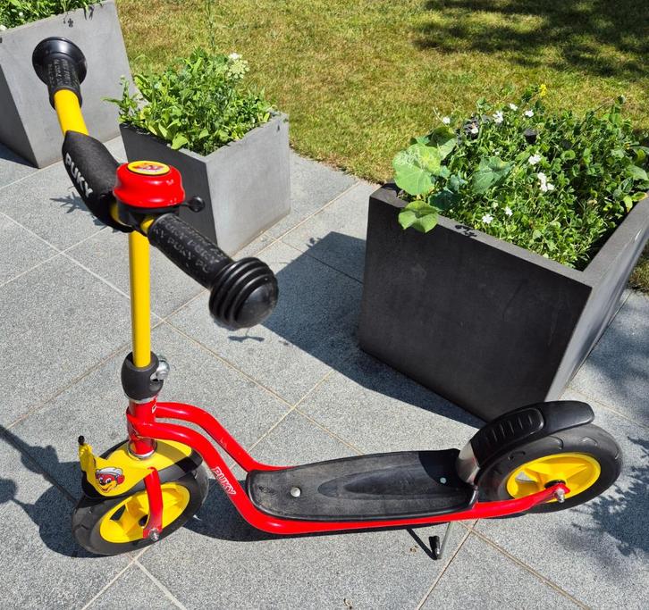 Puky scooter met voet, rem en bel, Kinderen en Baby's, Speelgoed | Buiten | Skelters, Zo goed als nieuw, Puky, Ophalen