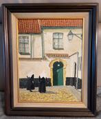 Begijnhof Kortrijk, Willy Declercq, olie op doek, Enlèvement