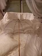 Antiek Victoriaanse Parasol , met oude tulle en kant, Ophalen of Verzenden