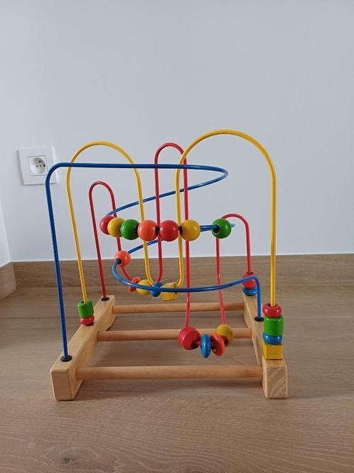 Kralenspiraal, Kinderen en Baby's, Speelgoed | Houten speelgoed, Gebruikt, Overige typen, Ophalen of Verzenden