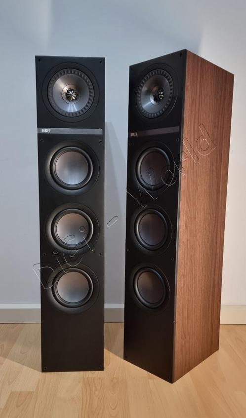 KEF Q500 in de prachtige kleur American Walnut, Audio, Tv en Foto, Luidsprekerboxen, Zo goed als nieuw, Front, Rear of Stereo speakers