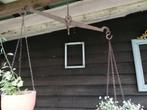 IJzeren bloemenhanger, Ophalen of Verzenden, Gebruikt