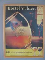 Leffe bier kader van 33cl Donker en blond VINTAGE, Verzamelen, Nieuw, Reclamebord, Plaat of Schild, Ophalen of Verzenden, Leffe