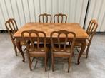 Belle table de style Louis XV et six chaises. Livraison., Maison & Meubles, Enlèvement, Utilisé, 4 à 6 chaises