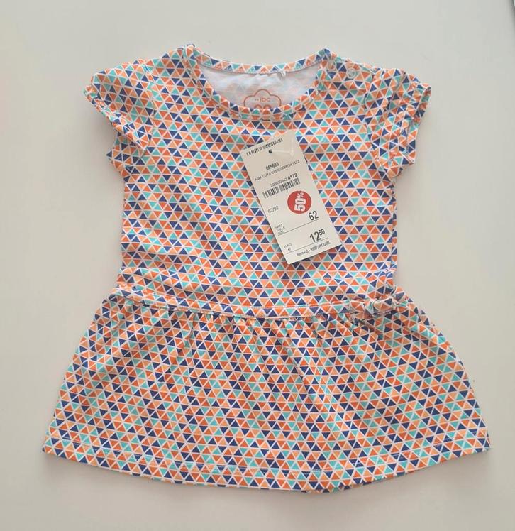 Nieuwe babyjurk JBC maat 62, Kinderen en Baby's, Babykleding | Maat 62, Nieuw, Meisje, Jurkje of Rokje, Ophalen of Verzenden