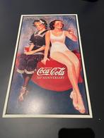 Metalen plaat Coca-Cola, Verzamelen, Merken en Reclamevoorwerpen, Ophalen, Zo goed als nieuw