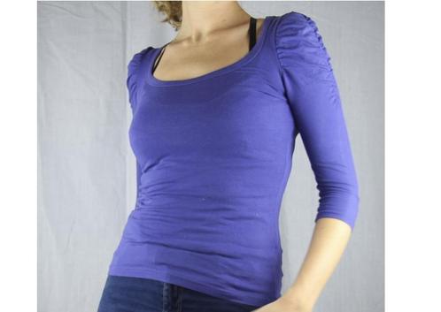 Paars tshirt van H&M - Maat XS, Kleding | Dames, T-shirts, Maat 34 (XS) of kleiner, Paars, Verzenden