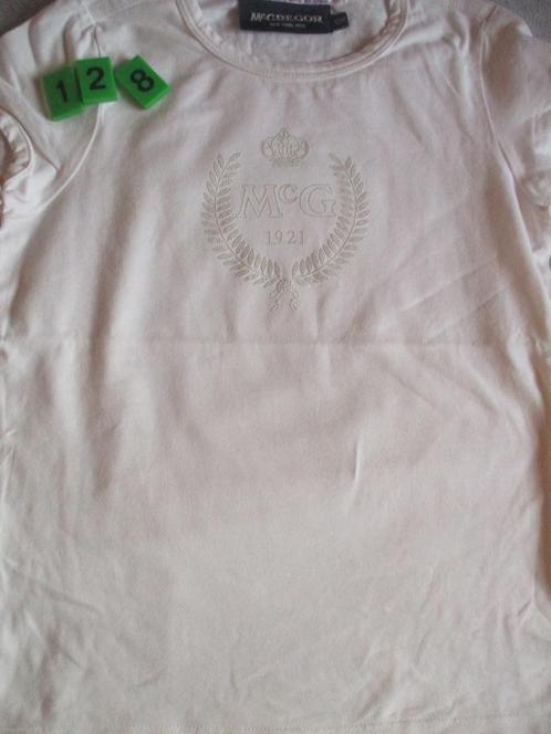 wit T-shirt McGregor maat 128, Kinderen en Baby's, Kinderkleding | Maat 128, Zo goed als nieuw, Meisje, Shirt of Longsleeve, Ophalen of Verzenden