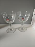 2 trappist westmalle glazen, Verzamelen, Glas en Drinkglazen, Ophalen of Verzenden, Zo goed als nieuw