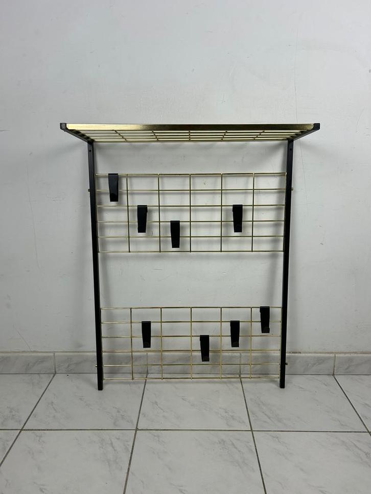 NOS vintage wandkapstok Tomado goud metaal, Huis en Inrichting, Woonaccessoires | Kapstokken, Gebruikt, Wandkapstok, Minder dan 100 cm