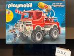 Playmobil Brandweer terreinwagen met waterkanon, Ophalen of Verzenden, Zo goed als nieuw, Complete set