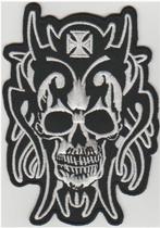 Skull stoffen opstrijk patch embleem #12, Motos, Accessoires | Autre, Neuf