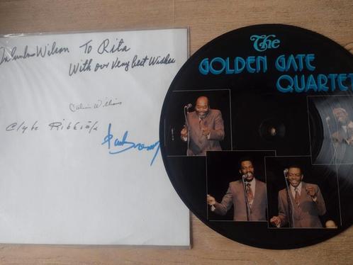 Picture Disc LP: THE GOLDEN GATE QUARTET: gesigneerd, CD & DVD, Vinyles | Autres Vinyles, Comme neuf, 12 pouces, Enlèvement ou Envoi