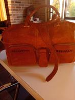 Grote oude lederen tas, Ophalen of Verzenden