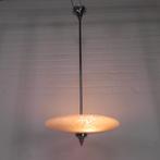 Art Deco hanglamp met gewolkte glazen schaal, jaren 30, Enlèvement ou Envoi