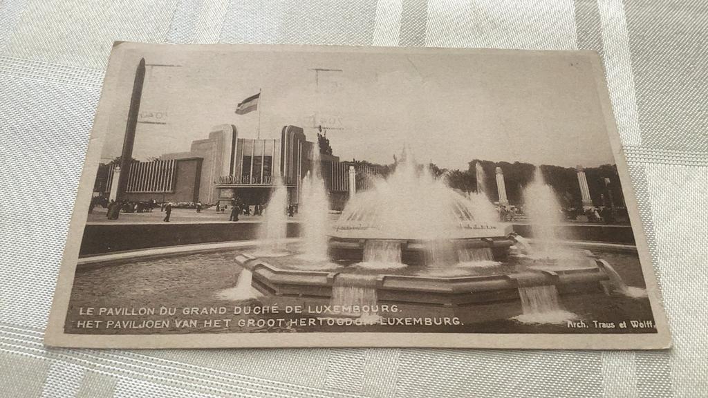 Le pavillon du Grand-Duché de Luxembourg 1935, Enlèvement ou Envoi, Affranchie