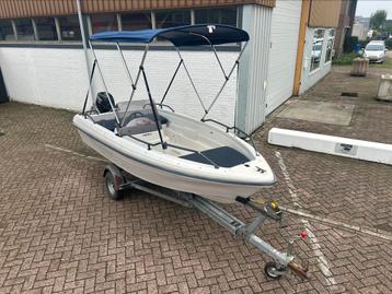 Bateau console Terhi 4100 Suzuki 9,9 ch 4 temps et remorque 