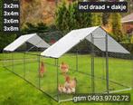 kippenrennen  in verschillende maten Incl draad en dakje, Ophalen, Kippenhok of Kippenren, Froggysgardenx@gmail.com, Eikenstraat 50 Beringen 3580