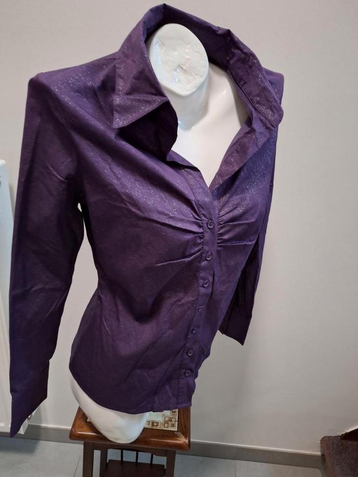 Mooie feestelijke hemd blousje lange mouw, Kleding | Dames, Blouses en Tunieken, Maat 38/40 (M), Ophalen of Verzenden