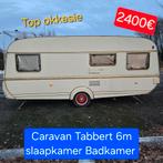 Caravan Tabbert slaapkamer Badkamer camping werfkeet bouw 6m, Caravans en Kamperen, Caravans, Rondzit, Tabbert, Bedrijf, 5 tot 6 meter