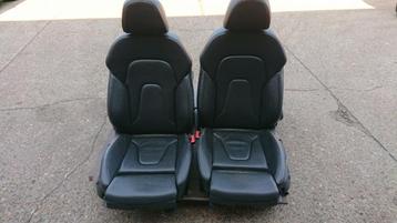 Audi A4 B8 8K S-line zwart leder interieur met sportstoelen beschikbaar voor biedingen