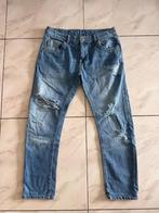 Jeans Boyfriend Zara taille 34 (n7203), W27 (confection 34) ou plus petit, Zara, Bleu, Porté