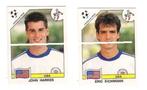 Panini / Italia ' 90 / USA / 2 stickers, Verzamelen, Sportartikelen en Voetbal, Zo goed als nieuw, Poster, Plaatje of Sticker