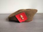 Belgisch Leger Baret kenteken vlammende granaat ABL MAAT 58, Ophalen of Verzenden
