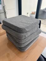 Lot de 5 coussins pour chaise, Maison & Meubles, Enlèvement, Utilisé, Gris, Carré