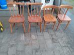 4 retro stoelen, Huis en Inrichting, Stoelen, Ophalen, Zo goed als nieuw