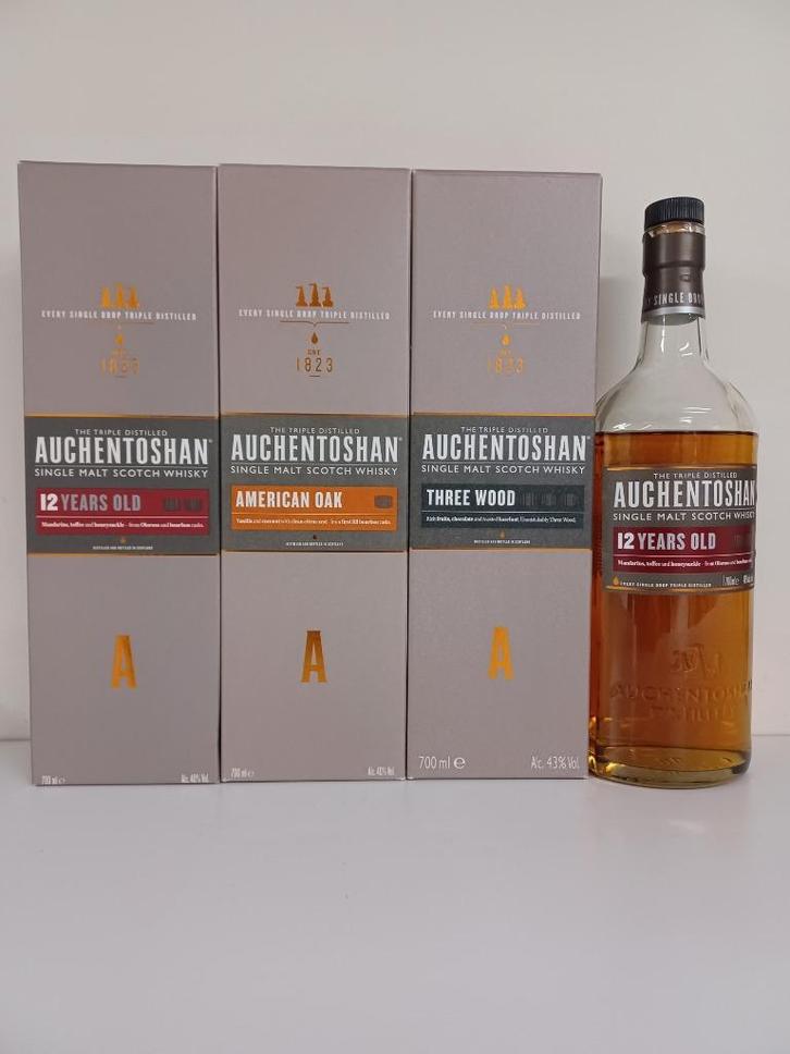 Whisky Auchentoshan + verzamelobjecten, Verzamelen, Wijnen, Ophalen of Verzenden