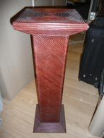 Mahoniekleurige rotanzuil in bordeau, Ophalen, Zo goed als nieuw