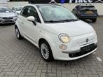 Fiat 500 Benzine! Airco Pano Navi! Nieuw Riem/Koppeling!, Auto's, 4 cilinders, Leder en Stof, Wit, Bedrijf