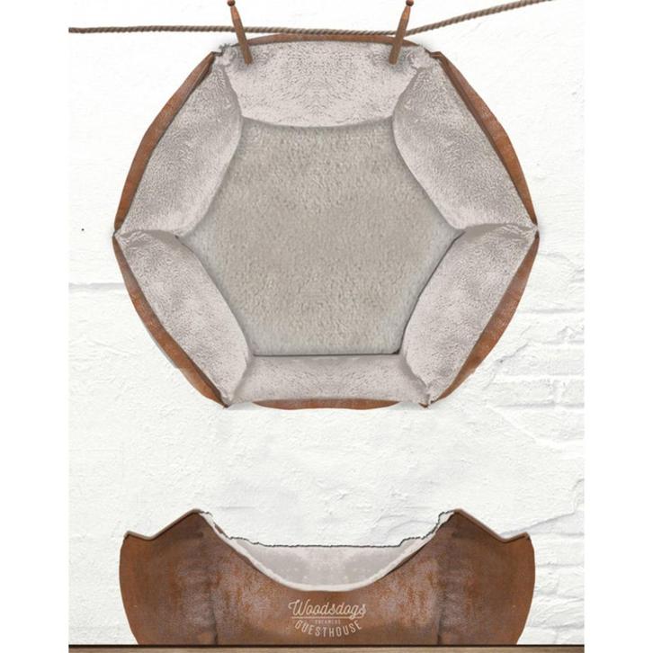 Panier chien Milk & Pepper "Woodsdogs Brun" 38 cm, Dieren en Toebehoren, Hondenmanden, Nieuw, Polyester, Ophalen of Verzenden