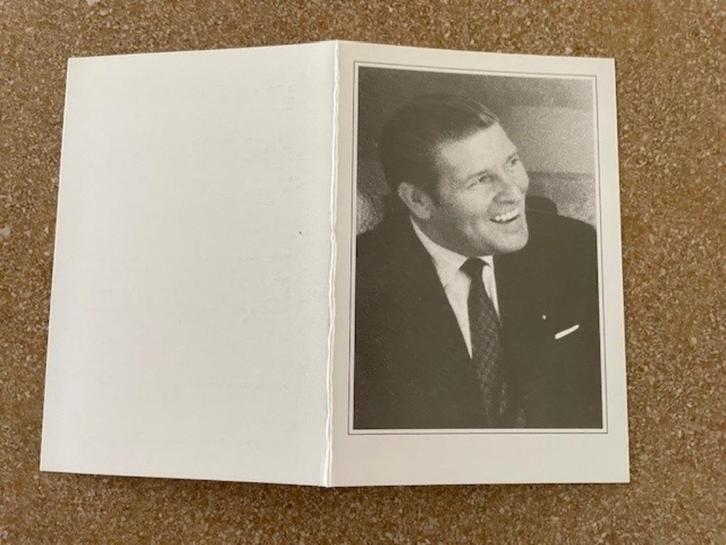 Bidprentje GASTON VAN CANNEYT AFG.BESTUURDER FIRMA De Clercq, Verzamelen, Bidprentjes en Rouwkaarten, Bidprentje, Ophalen of Verzenden