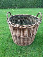 Rieten mand, Huis en Inrichting, Ophalen, Mand, Rond, Zo goed als nieuw