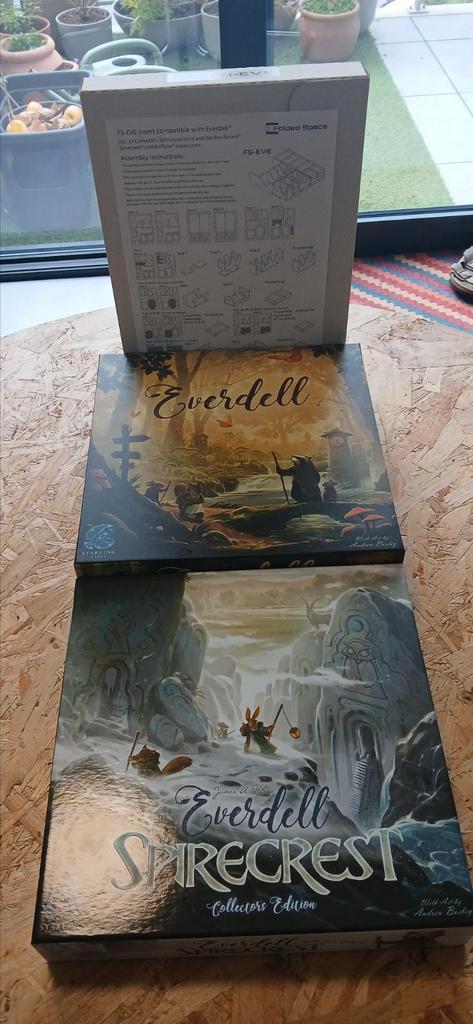 Everdell + Spirecrest, Glimmergold and Extra,Extra expansion, Hobby en Vrije tijd, Gezelschapsspellen | Bordspellen, Nieuw, Drie of vier spelers