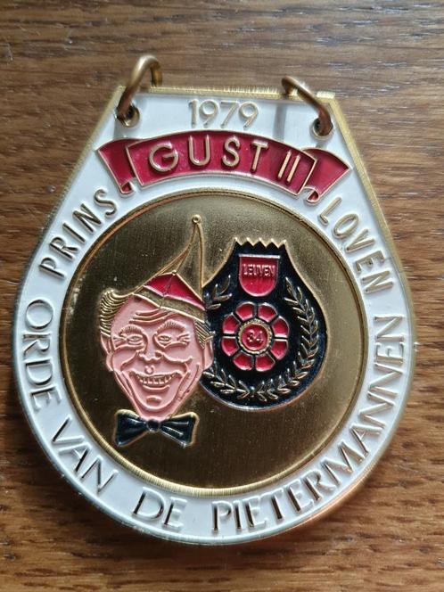 te koop medaille Prins Gust II 1979 Loven, Timbres & Monnaies, Pièces & Médailles, Enlèvement ou Envoi