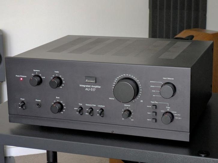 Sansui AU-517, dual mono versterker, volledig origineel, Audio, Tv en Foto, Versterkers en Ontvangers, Gebruikt, Stereo, 60 tot 120 watt