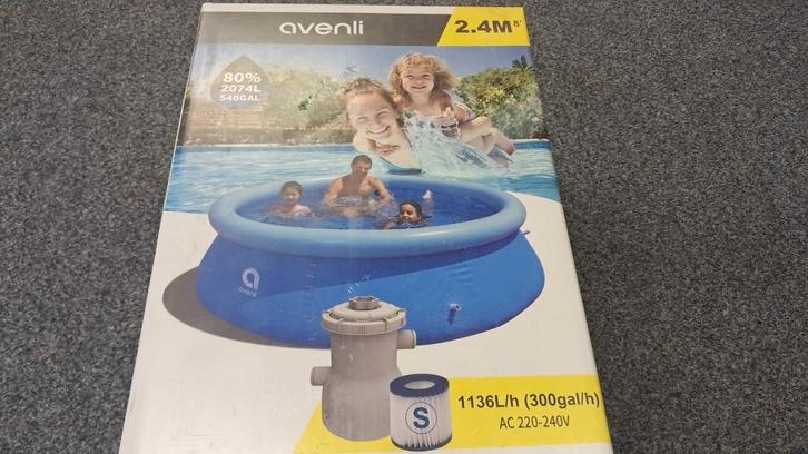 AANBIEDING Avenli opblaasbaar zwembad 244 x 63cm., Tuin en Terras, Zwembaden, Nieuw, Opblaaszwembad, Minder dan 80 cm, 200 tot 300 cm