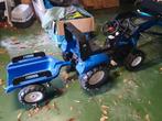 new holland traptractor met kar, Kinderen en Baby's, Speelgoed | Buiten | Skelters, Ophalen, Gebruikt