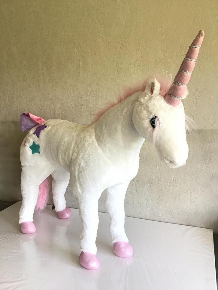 Groot knuffelpaard, Kinderen en Baby's, Speelgoed | Educatief en Creatief, Zo goed als nieuw, Ophalen of Verzenden