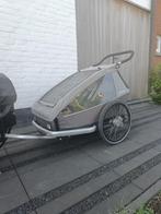 Croozer Kid Keeke Grey 2 met babynestje, Ophalen of Verzenden, Zo goed als nieuw, Kinderkar, Croozer