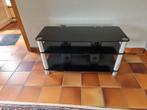 tv tafel, Huis en Inrichting, Kasten |Televisiemeubels, Ophalen, 100 tot 150 cm, Zo goed als nieuw, Glas