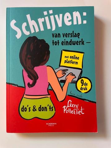 Schrijven: van verlslag tot eindwerk, Leen Pollefliet beschikbaar voor biedingen