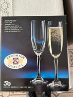 6 Champagne glazen nog nieuw, Huis en Inrichting, Keuken | Servies, Ophalen, Nieuw, Glas, Glas of Glazen
