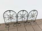 Metalen houders voor bloempotten – wanddecoratie, Ophalen, Zo goed als nieuw, Tuinhek