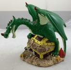 Statue en plastique Efteling Dragon sur un coffre au trésor, Collections, Efteling, Utilisé, Envoi