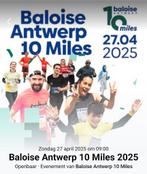 Baloise 10 miles 2025 - short run (6k) 2 tickets + 2 t-shirt, Ophalen